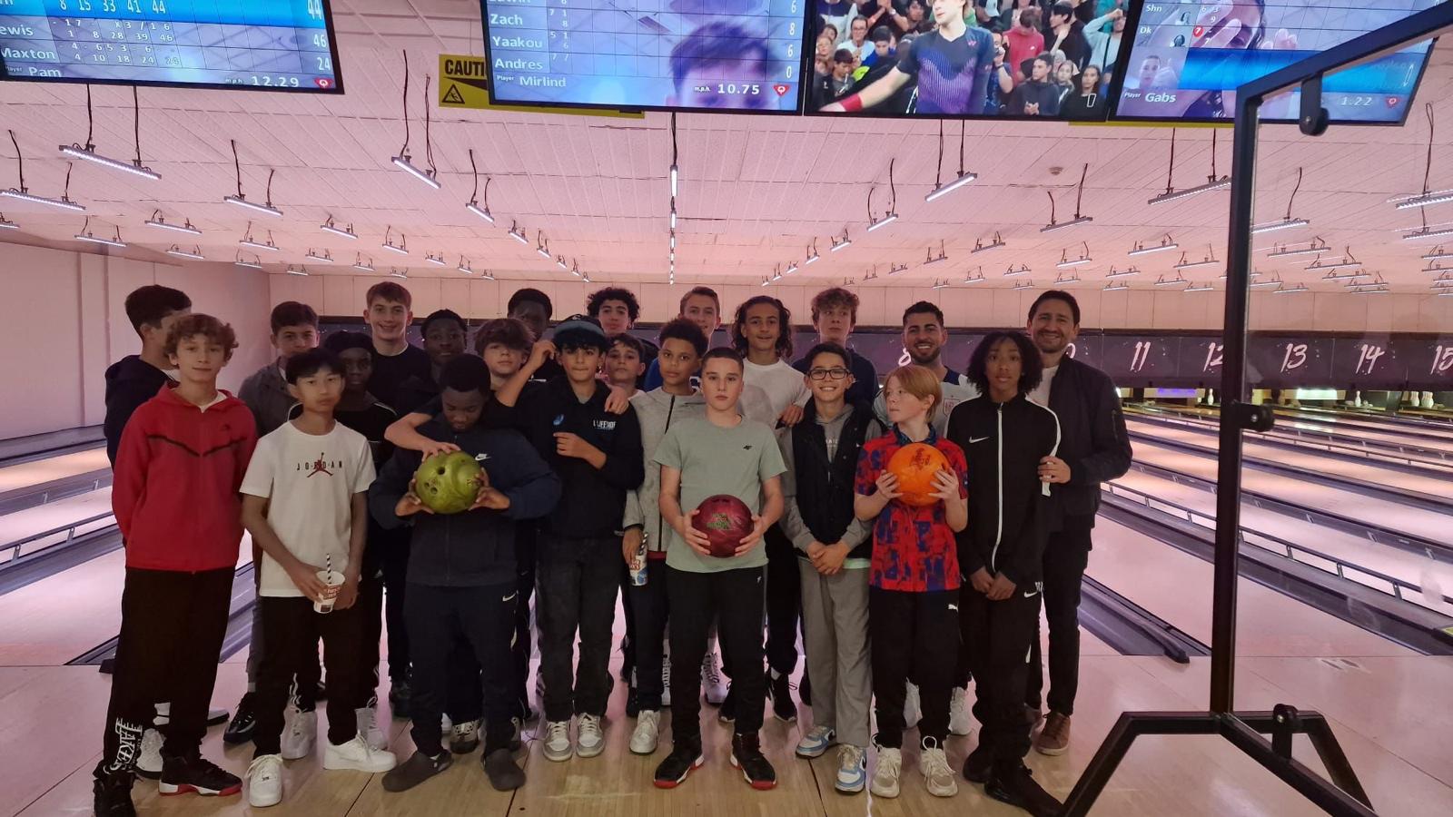 Team Fun: The U14 Squad Enjoys a Bowling Day